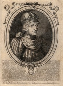 Portrait de Jean II le Bon (1319-1364), roi de France - Gravure de 