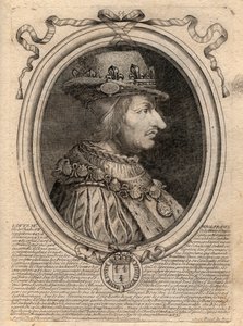 Portrait de Louis XI (1423-1483), roi de France - Portrait de Louis XI de France (1423-1483), roi de France - gravure tirée de 