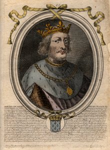 Portrait de Philippe VI de Valois (1293-1350), roi de France - Philippe VI de Valois (1293-1350) roi de France - gravure de 