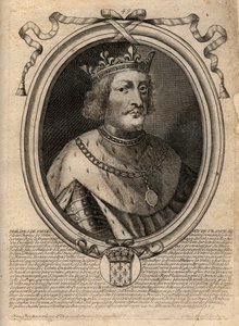 Portrait de Philippe VI de Valois (1294-1350), roi de France - Gravure de 
