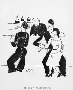 Bar à Villefranche, illustration de 