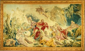 Rêve de Rinaldo - design and cartoon by François Boucher; woven under the direction of Jean Baptiste Oudry and Nicolas Besnier at