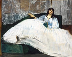 Femme avec un éventail - Édouard Manet