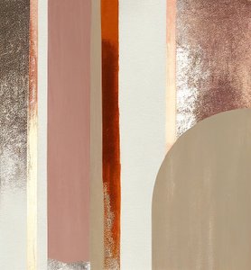 Peinture numérique, lignes abstraites marron