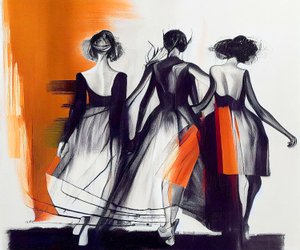 Modèle de mode, silhouette de femme vue de dos - F. Abderrahim