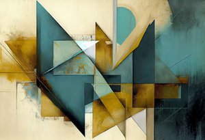 Art moderne mi-siècle, formes abstraites