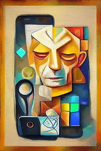 Art inspiré de Picasso, peinture surréaliste abstraite