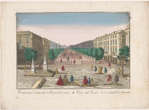 Vue sur une promenade à Marseille