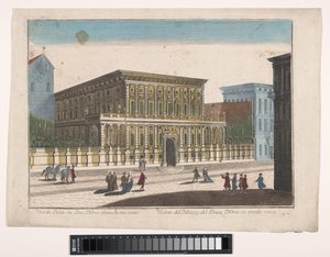 Vue du Palazzo Doria-Tursi à Gênes - familie Remondini (attributed to)