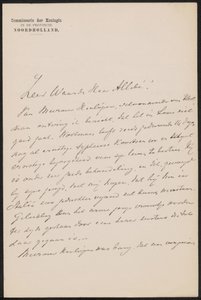 Lettre à August Allebé