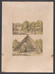 Campement Arawak au Suriname - jonkheer Jacob Eduard van Heemskerck
