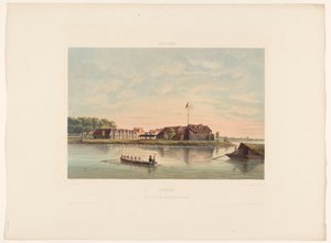 Fort Zeelandia à Paramaribo. Suriname. Vue du Fort Zeelandia à Paramaribo - jonkheer Jacob Eduard van Heemskerck