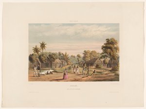 Quartiers des esclaves sur une plantation Camp d