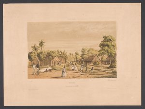 Habitations des esclaves dans une plantation du Suriname - jonkheer Jacob Eduard van Heemskerck
