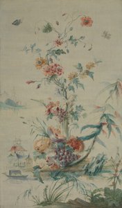 Fleurs et chinoiseries, 18ème siècle - late 18th century . French Painter