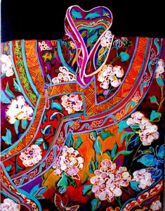 Veste chinoise, 2016 (techniques mixtes) - linda arthurs