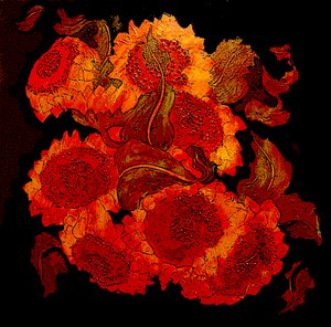 tournesols, 2014 (techniques mixtes) - linda arthurs