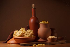 Nature morte dans une cuisine italienne