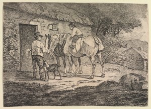 Spécimens de polyautographie : Chevaux à la porte d
