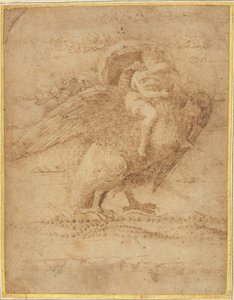 Jupiter et Ganymède au-dessus d