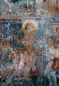 Martyr de Christ, fresque dans l