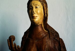 Figure féminine, statue en bois - Unbekannt Unbekannt
