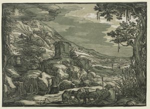 Paysage Arcadien - possibly after Esaias van de Velde