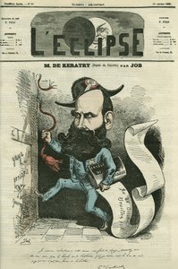 Caricature par Emile Keratry (1832-1904), politicien français. Couverture dans "L