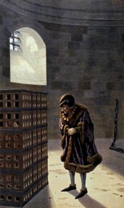 Le roi de France Louis XI visitant le cardinal Jean de la Balue en prison