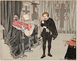 Illustration tirée du livre "Le bon roy Henri", illustrée par Jacques Marie Gaston Onfray de Bréville dit JOB (1858-1931) : Le 9 juin