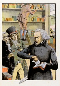 Dans une librairie, Théophile Malo Corret de La Tour d