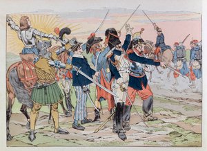 Illustration du livre « Les épées de France » : Allégorie des gloires de France aux poilus de 1914