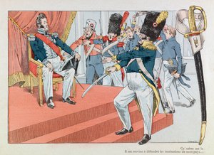 Illustration du livre « Les épées de France » : Louis Philippe sur le trône - pseudonym for Onfray de Breville Jacques Job