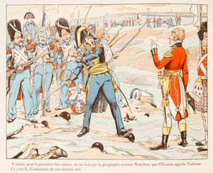 A Waterloo Cambronne contre les Anglais lui demandant de partir en 1815 - pseudonym for Onfray de Breville Jacques Job