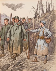 Bleuet (jeune recrue surveillant des prisonniers allemands pendant la Première Guerre mondiale), Collection privée - pseudonym for Onfray de Breville Jacques Job