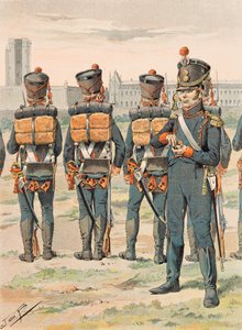Troupes françaises à toutes les époques : artillerie à pied (1812) - pseudonym for Onfray de Breville Jacques Job
