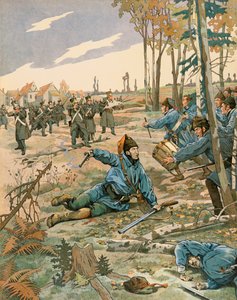 Jacques Marie Gaston Onfroy de Bréville dit JOB (1858-1931) - Histoire de la Belgique : Bataille de Berchem Lez Anvers, Frédéric de Merode (1792 - 1830) est mortellement blessé en combattant l