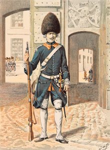 Tenue des troupes françaises à toutes les époques : 8e régiment de la Garde Royale (1815) - pseudonym for Onfray de Breville Jacques Job