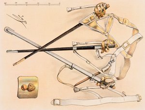Tenue des troupes françaises à toutes les époques : Sabre de cavalerie, Collection privée - pseudonym for Onfray de Breville Jacques Job