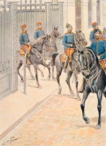 Jacques Marie Gaston Onfroy de Breville dit JOB (1858-1931) - Tenue des troupes françaises en tout temps : Cent Gardes (Second Empire), Collection privée - pseudonym for Onfray de Breville Jacques Job