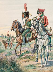 Uniforme des troupes françaises à travers les âges : trompette des chevaux légers d