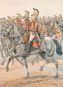 Jacques Marie Gaston Onfroy de Breville dit JOB (1858-1931) - Tenue des troupes françaises en tout temps : Trompette du Régiment d