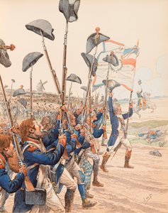 La Bataille de Valmy en 1792 pendant les guerres de la Révolution française