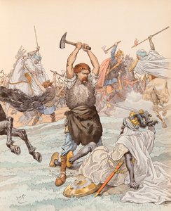 Le forgeron de Poitiers pendant la bataille de Poitiers en 732