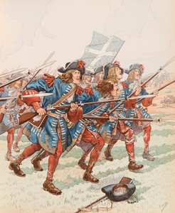 Jacques Marie Gaston Onfroy de Bréville dit JOB (1858-1931) - La première baïonnette (Charge militaire sous Louis XIII) - pseudonym for Onfray de Breville Jacques Job