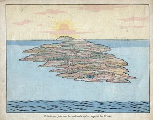 Il était une fois une île parfumée appelée Corse - lithographie de Job (Jacques Onfroy de Bréville) dans « Le Grand Napoléon des Petites Enfants » 1893