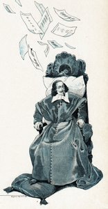 Portrait du Cardinal Jules Mazarin (Giulio Raimondo Mazzarino ou Mazarino) - pseudonym for Onfray de Breville Jacques Job