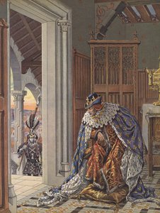 Le vieux roi Louis XI de France craignant la mort