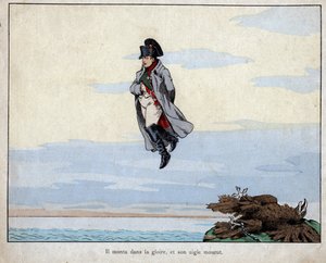 La mort de Napoléon, 5 mai 1821 - lithographie de Job (Jacques Onfroy de Bréville) de « Le Grand Napoléon des Petites Enfants » 1893 - pseudonym for Onfray de Breville Jacques Job