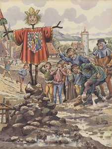 Les habitants de Dinant se moquant d